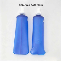 Bouteille d'eau souple pliable 300 ml en TPU, anti-fuite, sans BPA, portable pour course à pied, marathon, course en plein air