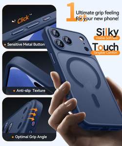 Magetic Matte Armor Design Case para <span class=keywords><strong>iPhone</strong></span> 17 Series Funda trasera dura a prueba de golpes con características de protección de cámara antihuellas dactilares - Product Image 4