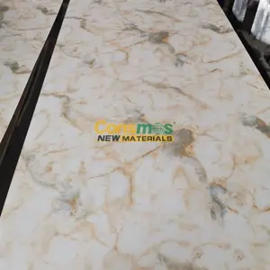 High Quality 1220*2440mm PVC UV Coating Marble Sheet For Bathroom