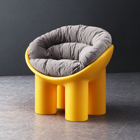 Fauteuil d'appoint moderne nordique, salon, détente, loisirs, canapé rembourré, chambre à coucher, canapé minimaliste