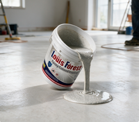 Peinture époxy autolissante pour sols en sable coloré, revêtement fluide, antidérapant, résistant à l'usure, facile à nettoyer pour la rénovation des sols en ciment