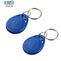 Porte-clés RFID passif réinscriptible intelligent 13.56MHz personnalisé en gros Porte-clés NFC Mini porte-clés numéro d'étiquette