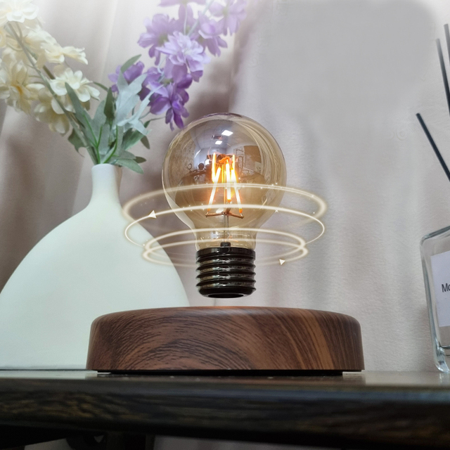 HCNT Modern Magnetic Levitating LED Floating Light Bulb with Touch Control New Big ABS Plug-In Power Supply for Home Living Room