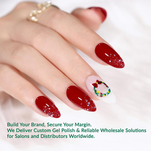 Vernis à ongles gel HEMA Free OEM ODM personnalisé avec logo, longue tenue, <span class=keywords><strong>nude</strong></span> rouge, pour l'été et le printemps, gel UV naturel à retirer par trempage, en vente - Product Image 2