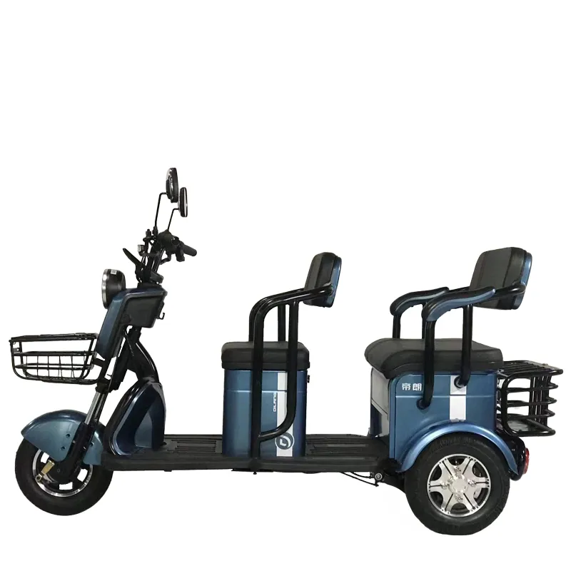 中国メーカー最高の安全工場3輪乗客用電動自転車大人用ソーラー電動スクーター