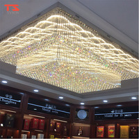 Produits turcs, lustre moderne pour la maison, décoration intérieure, cristal, plafond, lampe suspendue intelligente à LED