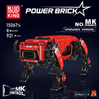 Mould King 15067, Juego de Bloques de Construcción de Perro Robot Rojo, Aplicación RC Programable, Juguete STEM, Rompecabezas MOC, Bloques de Juguetes, Regalos de Navidad
