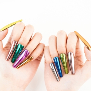 OEM Kosmetikqualität Mehrfarbiges Spiegeleffekt Glänzendes Chrom-Pailletten-Nagelpulver für Nagelkunst - Product Image 6