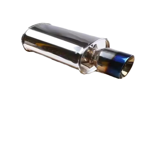 <span class=keywords><strong>Silencieux</strong></span> d'échappement universel en acier inoxydable de style ovale de haute qualité 2 ''-4'' avec embouts droits/courbés pour modification de voiture/camion - Product Image 1