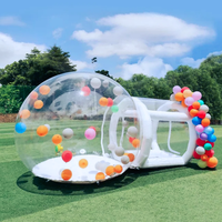 Tente gonflable imperméable à bulles dôme transparent personnalisé pour les événements de camping en plein air et les expositions de villégiature