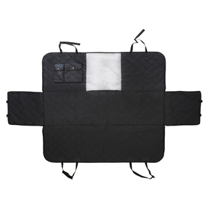 Housse de siège auto 2-en-1 pour chien, <span class=keywords><strong>hamac</strong></span>, imperméable, anti-rayures, antidérapante, en polyester, pour petits chiens, avec ceinture de sécurité et extension de siège arrière - Product Image 1