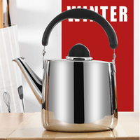 Casserole à induction pour la maison et l'extérieur, chauffe-eau, bouilloire à sifflet, théières, bouilloire à eau chaude, bouilloire en acier inoxydable