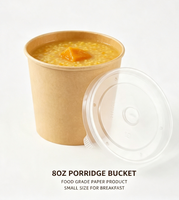 Bol à soupe en papier recyclable à paroi simple pour la restauration en gros, 8-32 oz, Kraft Blanc, Qualité Alimentaire, pour Plats à emporter et Restaurants