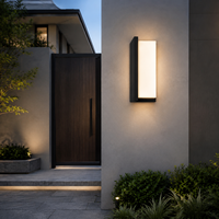 Lampe murale LED extérieure étanche IP65 3000K 18/36W AC110-265V pour jardin, porche, balcon, escaliers