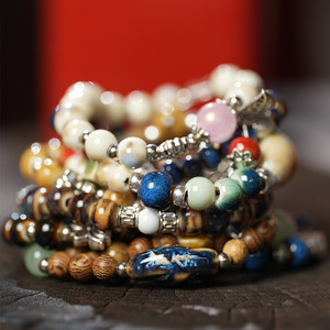 Bracciale in ceramica all'ingrosso in stile cinese gioielli intrecciati per le donne in stile nazionale bancarelle del mercato di san valentino - Product Image 4