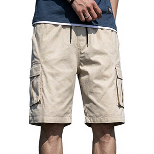 Shorts cargo pour homme de haute qualité, doublés, multi-poches, mode, décontractés, travail, mélange coton/polyester, séchage rapide, respirant | - Product Image 1