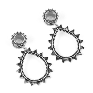 Evorte personalizzato rotondo ovale a goccia chirurgico Ear calibri tappi pesi tunnel Expander orecchio labbro naso pancia capezzolo Piercing <span class=keywords><strong>gioielli</strong></span> - Product Image 5