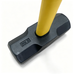 Hi Dude 20LB Marteau <span class=keywords><strong>de</strong></span> démolition <span class=keywords><strong>de</strong></span> qualité industrielle, manche en fibre <span class=keywords><strong>de</strong></span> verre, face octogonale, personnalisable OEM, longueur 900MM - Product Image 5
