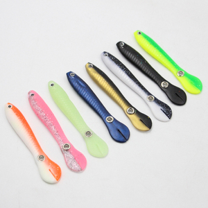 Selco <span class=keywords><strong>Tpr</strong></span> 10Cm 6 Gramos Mega Bass Lure Zander Swim Shad Lure Goma suave Colorido Bionic Small Loach Shape Sof - Product Image 2