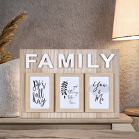 Décoration d'intérieur, cadre photo mural rectangulaire simple et créatif de style Art déco, combinaison de cadres photo, MDF, bois de paulownia, marque Daxin
