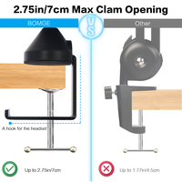 Support de microphone métallique réglable pour studio, bureau, table, diffusion en direct et enregistrement – Bras articulé pour micro