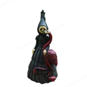 <b>Gardens</b> Witch Resin Decoration New <b>Garden</b> Decorative <b>Figurine</b> Doll Wand Witch Figure Wand Witch Figure Toy for <b>Garden</b> Decoration - Product Image 2