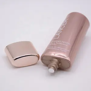 Oem Luxe Poly Gelamineerd Aluminium Plastic Knijpbuis Diameter 30Mm Super Ovale Cosmetische Buis 30Ml Bb Cc Cream Tube