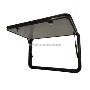 Fábrica personalizada todo negro camión remolque caravana escotillas RV almacenamiento puertas de acceso con puntales de soporte de gas - Product Image 5