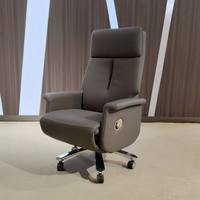 Fauteuil de bureau de direction moderne de luxe, électrique, réglable, ergonomique, avec massage, en cuir PU, pivotant et inclinable