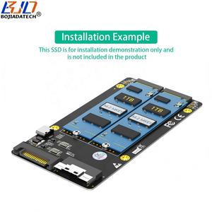 Slimline ، منفذ أنثى 8i إلى <span class=keywords><strong>2</strong></span> منفذ NGFF <span class=keywords><strong>M</strong></span>.<span class=keywords><strong>2</strong></span> M2 NVME SSD محول بطاقة (MB يدعم تشعب PCI-E X4X4) - Product Image 4