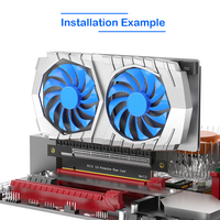 180 grados PCI-E Express GEN5 16X macho hembra extensor adaptador de tarjeta vertical 16X 16X accesorios de computadora para caja de servidor 1U Stock