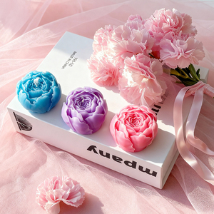 Candela a Forma di Bocciolo di Rosa, Bouquet Floreale Profumato, Regalo per Donne, Arredamento di Lusso per la Casa, Aromaterapia - Product Image 6