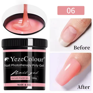 Гель для наращивания ногтей Yeze Colour Build Gel, без HEMA, низкотемпературный, быстрое наращивание, жидкий УФ-гель-строитель в флаконе для моделирования ногтей - Product Image 6