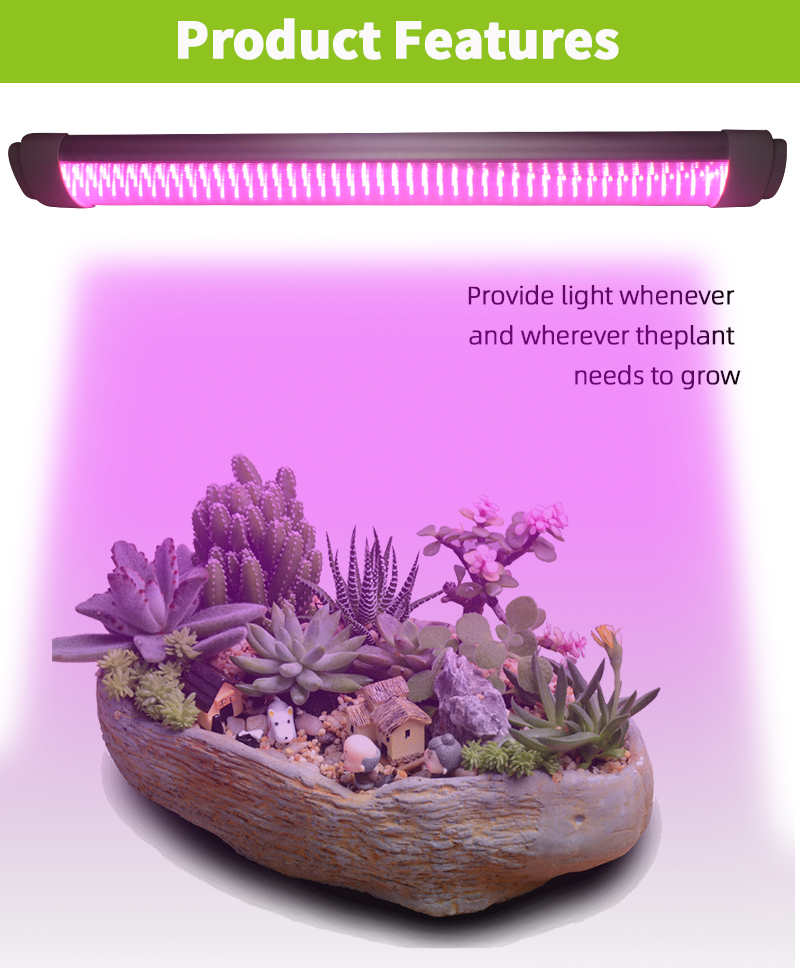 4FTピンクフルスペクトル36wt8チューブLEDグローライト屋内水耕