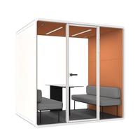 Cabine insonorisée moderne en acier pour bureau, école, téléphone, espace silencieux