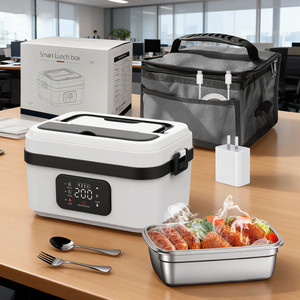 Electric <strong>USB</strong> <strong>Heating</strong> Lunch Box Stainless Steel 1L Cross-Border Portable Insulated Fast <strong>Heating</strong> - Product Image 1