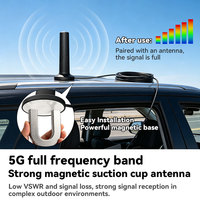 Antenne industrielle 5G à base magnétique, connecteur SMA mâle, 690-5000 MHz, bande complète, étanche, extérieure, antenne 4G LTE pour routeur de voiture
