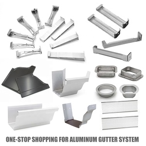 Nhôm 5 Inch 6 Inch Đầu Vít Liền Mạch Máng Xối Hidden Móc Áo Chân Đế Cho Mưa Máng Xối - Product Image 6