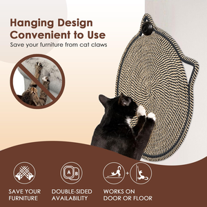 Rope Woven Eco-Friendly Modern 50cm Durable Cat <b>Scratch</b> <b>Pad</b> Integrated Cat Sleeping Mat Ball Toy Easy Assembly Solid - Product Image 4