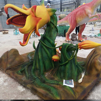 Fleur de cadavre grandeur nature, modèle animatronique d'Halloween avec mouvements, plante animatronique pour parc à thème