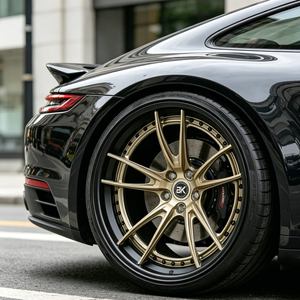 Jantes Bku Custom 3 pièces forgées 5x130 pour <span class=keywords><strong>Porsche</strong></span> <span class=keywords><strong>911</strong></span> Turbo 992 991 997 Cayman 718 <span class=keywords><strong>Spyder</strong></span> 19 20 21 pouces, jantes en alliage léger - Product Image 4