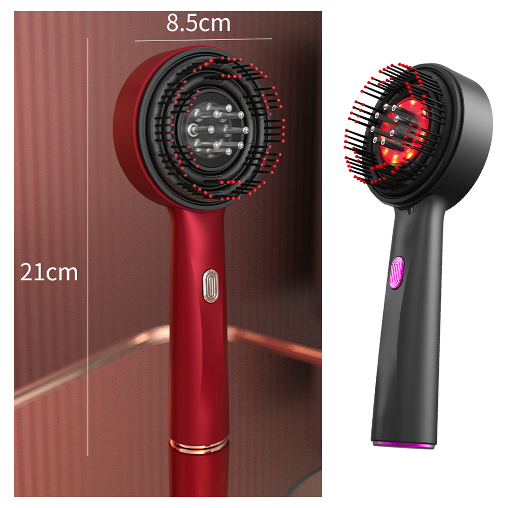 ORANGLES Multi-Functional Head Massager with Red Light Therapy | Portable Vibration Massage Comb for Hair Treatment & Liquid Therapy – orangles Qatar - high resolution display - exposing craftsmanship - Image 2 of 6 | built for everyone | Multi-Functional Head Massager with Red Light Therapy | Portable Vibration Massage Comb for Hair Treatment & Liquid Therapy – orangles Qatar for sale Georgia | Free Shipping ORANGLES