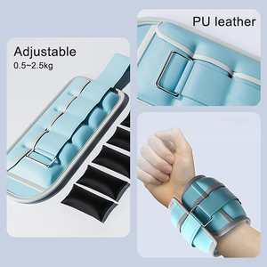 <span class=keywords><strong>Poids</strong></span> du <span class=keywords><strong>poignet</strong></span> en cuir PU réglable personnalisé <span class=keywords><strong>5kg</strong></span> <span class=keywords><strong>Poids</strong></span> de la cheville de yoga pour les femmes - Product Image 3