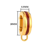 Connecteurs à charnière en acier inoxydable plaqué or 18 carats avec breloques marines pour la fabrication de bijoux DIY et les accents de sacs - Vente en gros