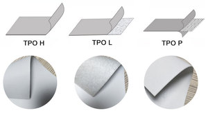 Chất lượng cao 1.5mm dày 45mil 60mil nhựa nhiệt dẻo Polyolefin TPO CuộN 1.5mm màng chống thấm cho bảo vệ mái nhà - Product Image 2