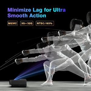 <span class=keywords><strong>A6</strong></span> Último Proyector láser 4K 3000 lúmenes ANSI 3840x2160P Resolución WiFi Android Home Proyector HDR DLP Tiro corto 3D incorporado - Product Image 2