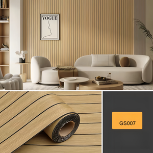 Autocollant Mural 3D Moderne Effet Treillis Étanche en <span class=keywords><strong>PVC</strong></span> Auto-Adhésif Panneau Décoratif Cloisonnable pour Salon Application Facile et Garantie 1 An - Product Image 3