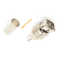 Connecteur coaxial RF BNC mâle haute performance 75 OHM pour câble RG213 Lmr400