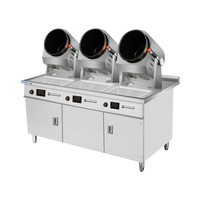 Robot de Cuisson Automatique Électrique et à Gaz pour Wok, Machine à Cuire le Riz à Cylindre Rotatif pour Cuisine de Restaurant, Robot de Transformation Alimentaire