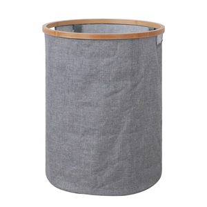 Large <strong>Laundry</strong> Hamper Collapsible Dirty Clothes Hamper with Bamboo Handles <strong>Laundry</strong> <strong>Storage</strong> <strong>Organization</strong> - Product Image 1